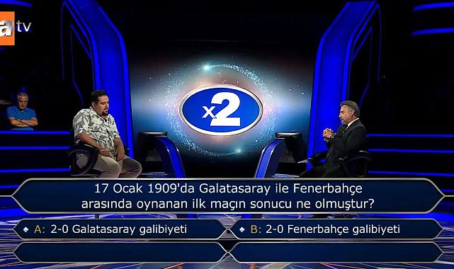 200 bin TL’lik derbi sorusu stüdyoyu karıştırdı