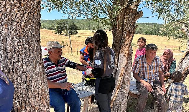 Afyon’daki yangın sonrası sahra hastanesi kuruldu