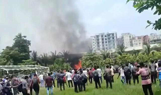 Bangladeş’te Savaş Uçağı Üniversite Kampüsüne Düştü: 1 Ölü, 4 Yaralı