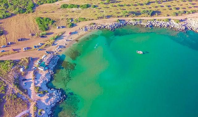 Çeşme'den kaçanlar Didim'deki Cennet Koyu'nda