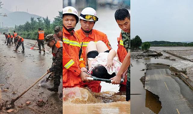 Çin’de sel felaketi: Okullar kapandı, hayat durdu