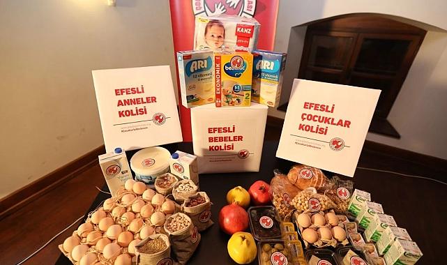 Efes Selçuk’ta anne ve bebeklere gıda kolisi