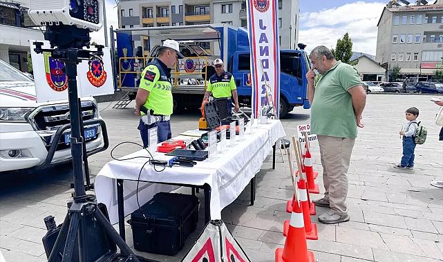 Giresun’da emniyet kemeri simülasyonu