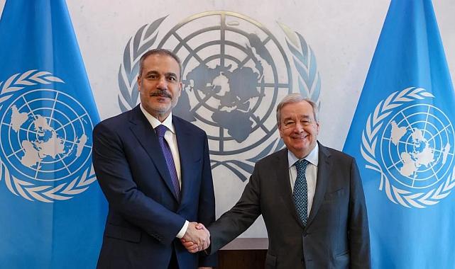 Hakan Fidan, BM Genel Sekreteri Guterres ile görüştü