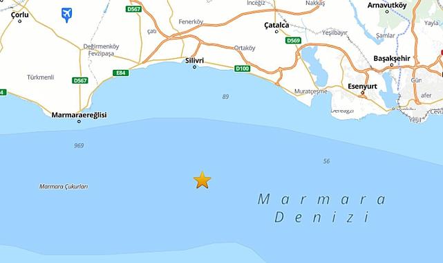İstanbul ve Tekirdağ’da 3,5 büyüklüğünde deprem