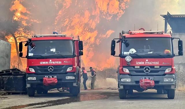 İzmir Bornova’da orman yangınına müdahale sürüyor