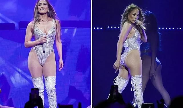 Jennifer Lopez Madrid sahnesini salladı: Cesur kıyafetiyle göz kamaştırdı!