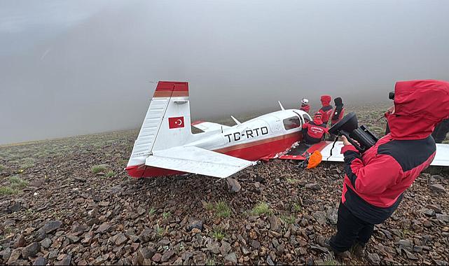 Kaçkar Dağı'na düşen uçağın enkazı bulundu