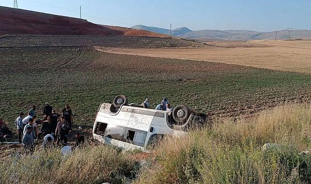Konya’da Tarım İşçilerini Taşıyan Minibüs Şarampole Devrildi: Çok Sayıda Yaralı