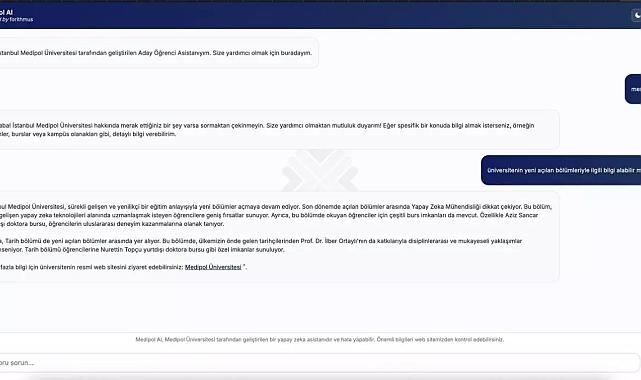 Medipol’den aday öğrencilere Yapay Zeka rehberi
