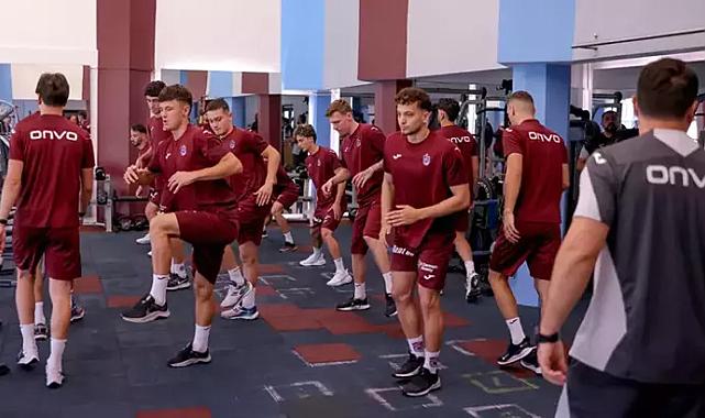 Trabzonspor salonda kuvvet çalışması yaptı
