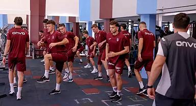 Trabzonspor salonda kuvvet çalışması yaptı