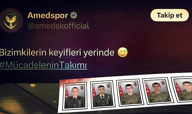 Türkiye yasa boğulurken amedspor'dan tepki çeken sözler