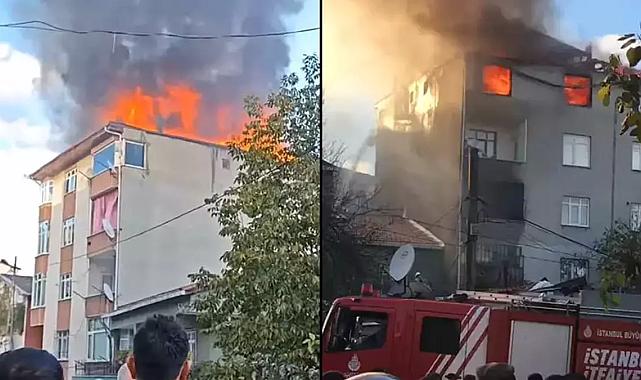 Ümraniye’de yangın alarmı: Binada alevler yükseldi