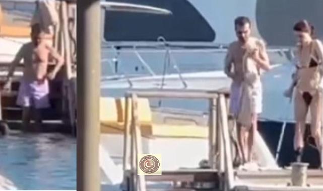 Ünlü çift Bodrum tatilinde objektiflere yansıdı