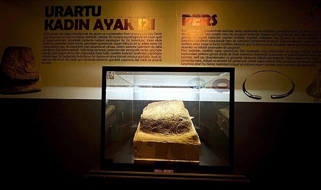 Urartulu Kadına Ait 2800 Yıllık Ayak İzi Van Müzesi'nde Sergileniyor