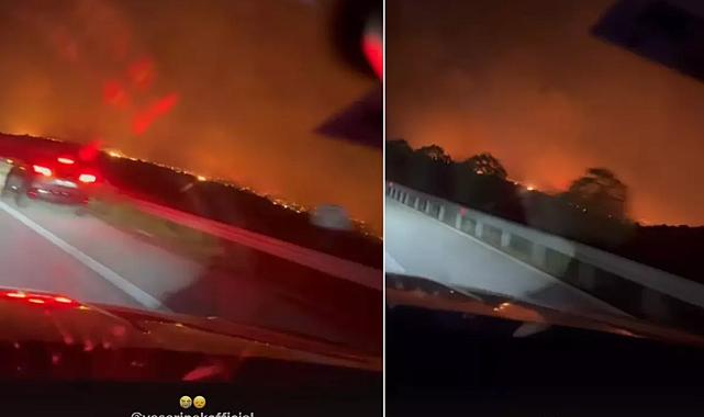 Yaşar İpek Çeşme’de alevlerin ortasında kaldı!