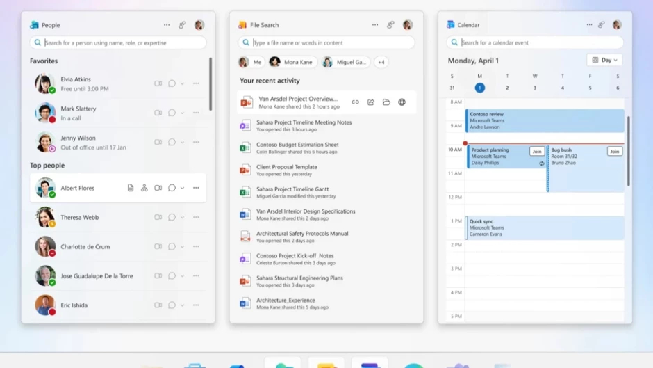 Microsoft 365 Companions, Windows 11’e geliyor