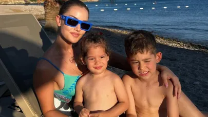 Fahriye Evcen’den tatil paylaşımı: Ailece mutluluk