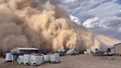 Arizona'yı vuran kum fırtınası hayatı felç etti
