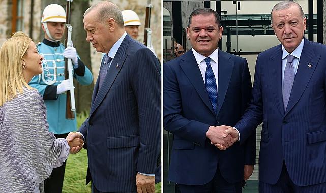 Erdoğan, Meloni ve Dibeybe ile zirvede buluştu