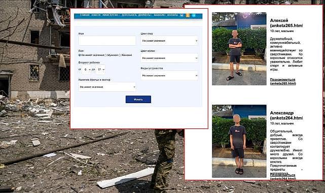 Ukraynalı çocuklar 'köle gibi' katalogla sunuldu