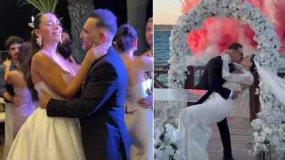 Kardeniz Kılıç yüzünü gizlediği aşkıyla evlendi