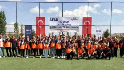 AFAD gönüllüleri Erzurum’da etkinlikte buluştu