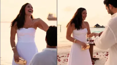 Survivor yıldızından romantik paylaşım: Maldivler’de “Evet”