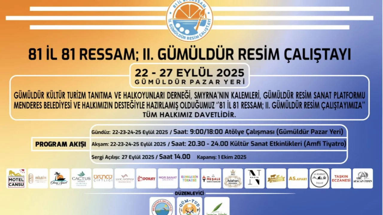 81 İl 81 Ressam Gümüldür’de sanatla buluşuyor