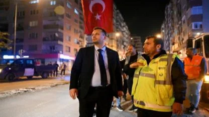 Bornova’da gece mesaisi