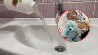 Lavabo açıcı içti, hayatı kabusa döndü! 13 aylık bebek ne yemek yiyebiliyor ne de konuşabiliyor
