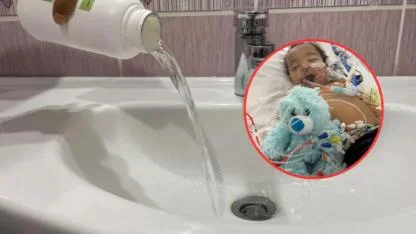 Lavabo açıcı içti, hayatı kabusa döndü! 13 aylık bebek ne yemek yiyebiliyor ne de konuşabiliyor