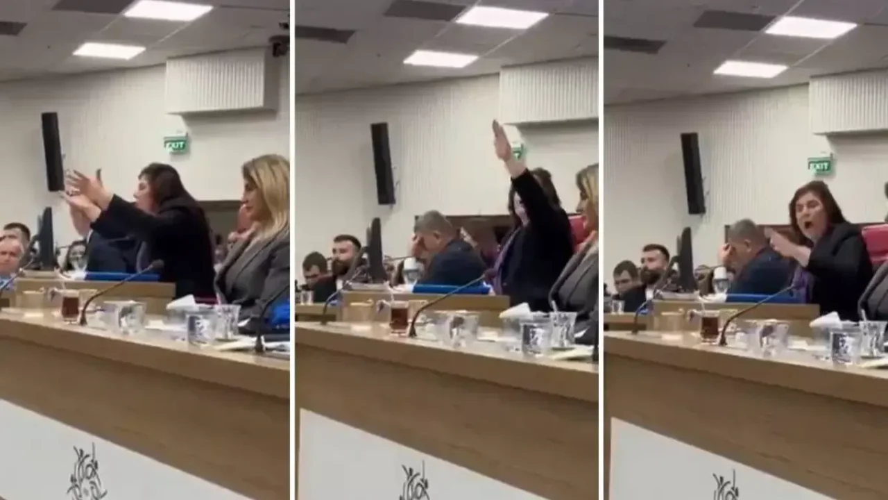 Özlem Çerçioğlu&#039;nun küplere bindiği an! Masaya vura vura konuştu