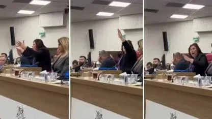 Özlem Çerçioğlu'nun küplere bindiği an! Masaya vura vura konuştu