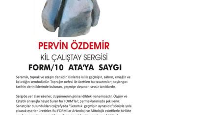 Uluslararası  seramik sanatçısı  Pelvin Özdemir 'in önderliğinde ATA'YA SAYGI sergisi