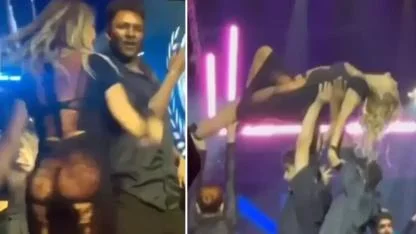 Yonca Evcimik'ten nefes kesen ''Lambada'' şovu! Giydiği iddialı elbise olay oldu