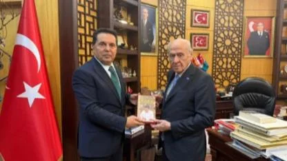 Ahmet Özer tahliyesinden 1 ay sonra Bahçeli'ye gitti! Düştüğü not da manidar