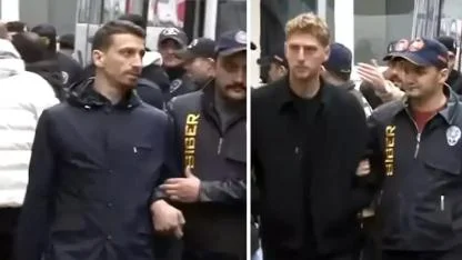 Mert Hakan ve Metehan'ın adliyeye sevk edildiği anlar