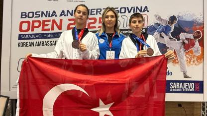 Muğla Büyükşehir Belediyesi Taekwondo Takımı'nden Saraybosna’da büyük başarı