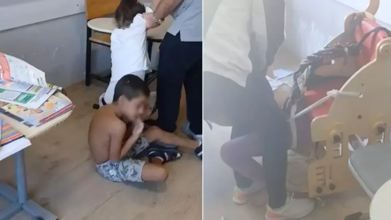 Otizmli öğrenciler iple bağlandı, MEB hemen harekete geçti
