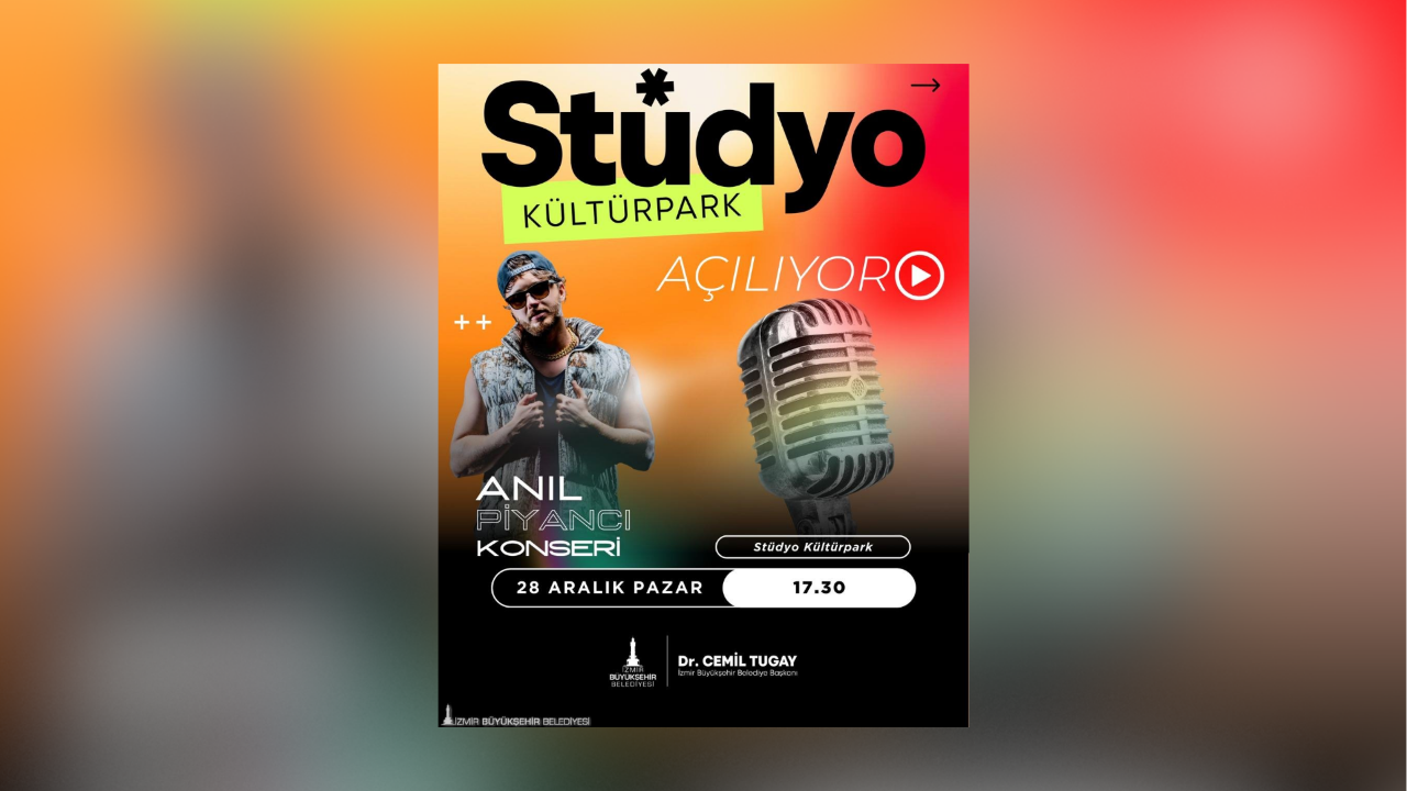 Stüdyo Kültürpark açılıyor: İzmirli genç müzisyenlere ücretsiz kayıt imkânı