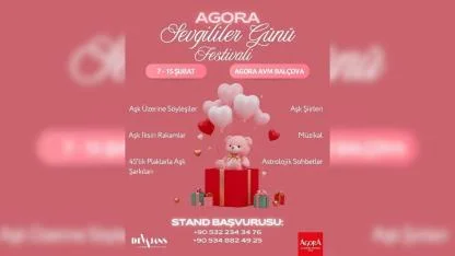 AGORA’DA SEVGİLİLER GÜNÜNE ÖZEL FESTİVAL