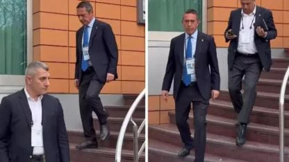 Ali Koç aldığı haber sonrası apar topar Faruk Ilgaz Tesisleri'nden ayrıldı