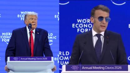 Macron’un Güneş Gözlüğü Davos’ta Gündem Oldu: Trump’tan Alaycı Yorum