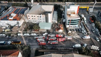 Bornova’daki ayakkabı fabrikası yangını söndürüldü