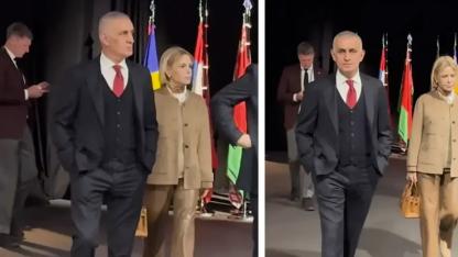 Brüksel'e giden Hacıosmanoğlu'nun yürüyüşü ve tavırları olay oldu