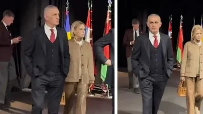 Brüksel'e giden Hacıosmanoğlu'nun yürüyüşü ve tavırları olay oldu