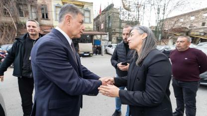 Başkan Tugay’dan Gümüştekin’e hayırlı olsun ziyareti