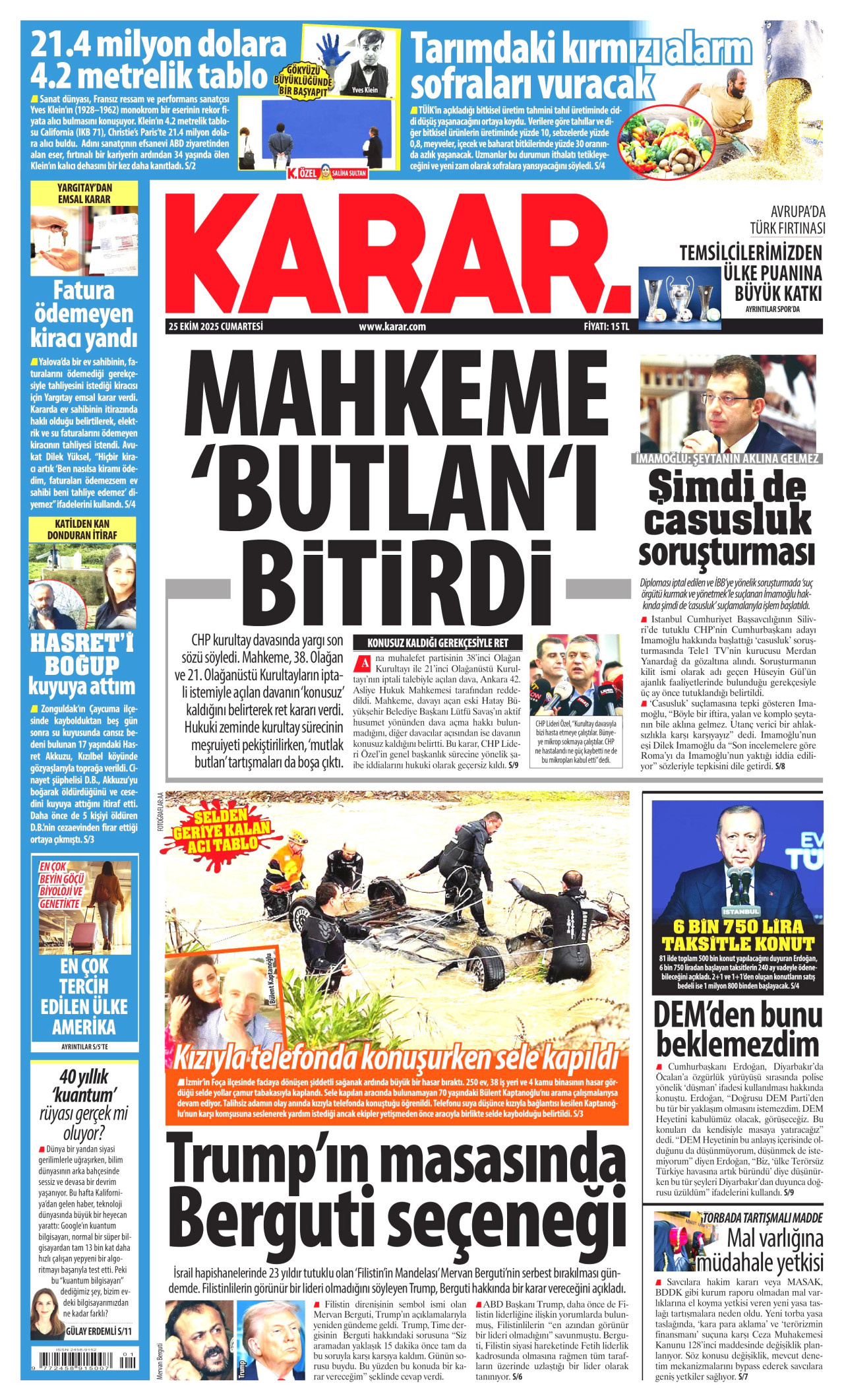 KARAR Gazete Manşeti